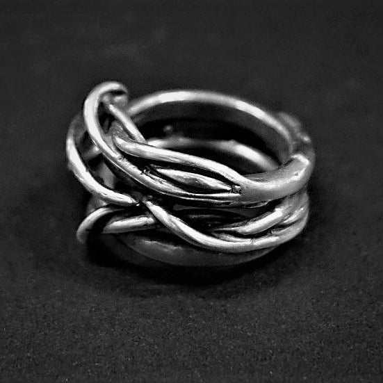 GOTI 925 silver ring Italy traditional handmade GT-AN1055-0 (AN918)